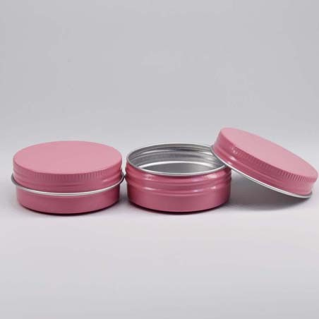 Round Tin Can Aluminum Lip Balm Screw Top Round Steel Tins 120ml 60ml Custom Box