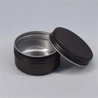 10ml एयर टाइट काला मेटल बॉक्स एल्युमिनियम बॉक्स कैप के साथ